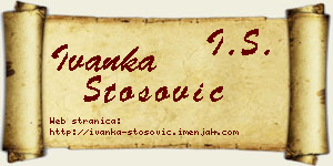 Ivanka Stošović vizit kartica